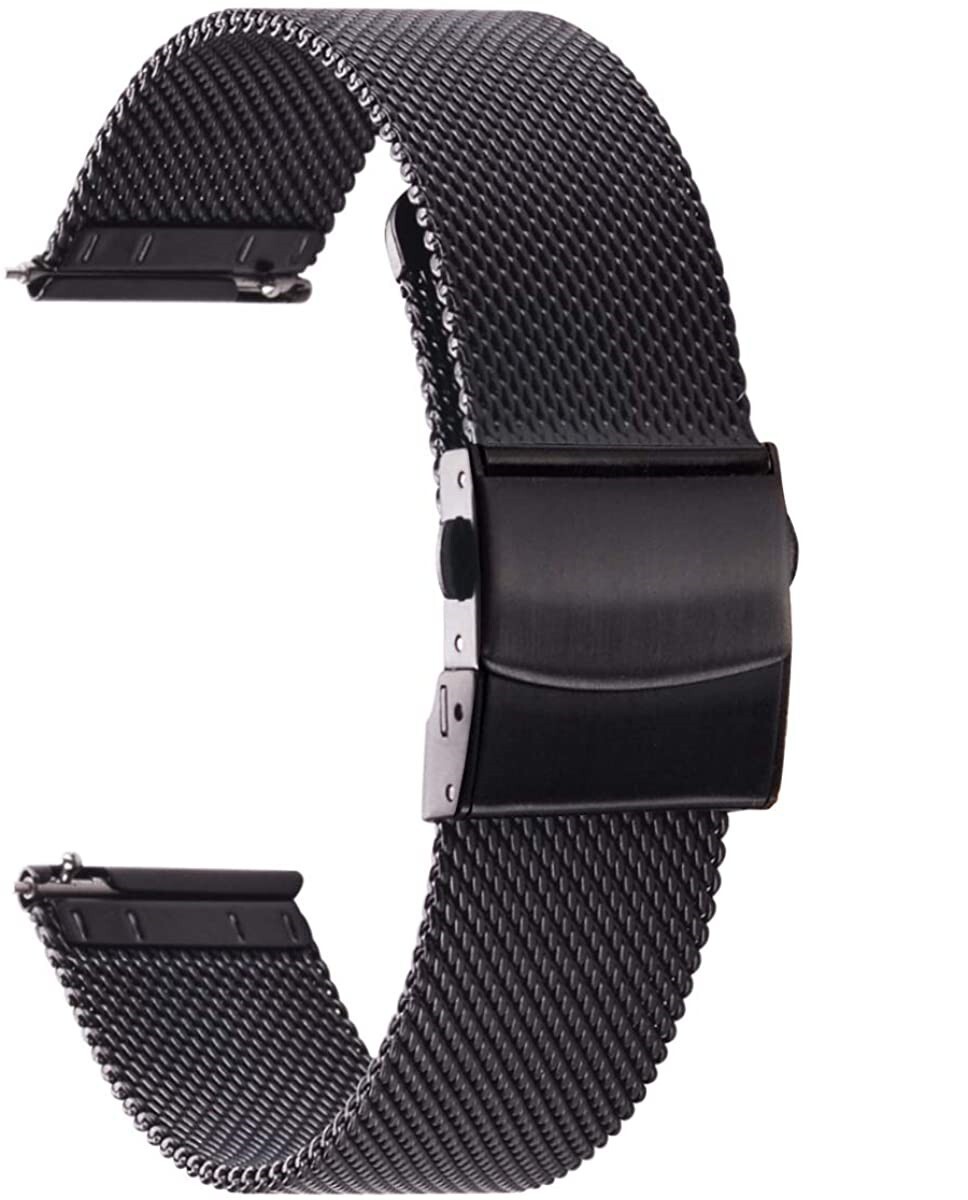 Quick Release Milanese Watch Band Stainless Steel Mesh Strap 14/16/18/20/22/24mm