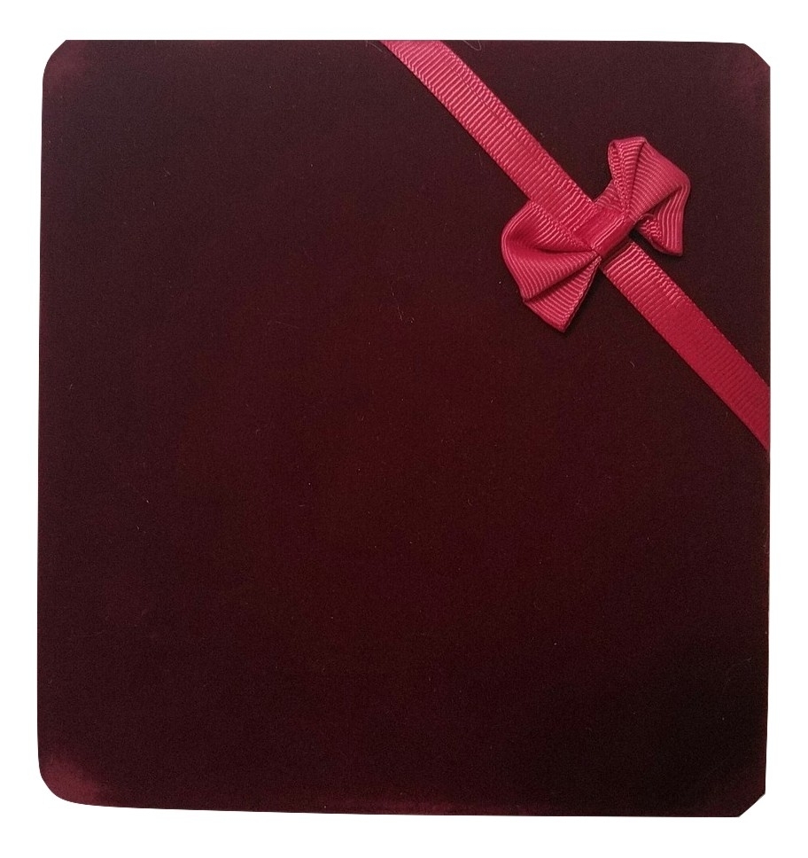 XL WINE RED VELVET SET GIFT BOX FOR JEWELRY-NECKLACE EARRING & BRACELET & BONUS
