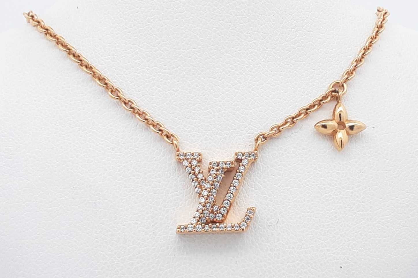Louis Vuitton Lv Iconic Gold Tone Necklace 6.7 Grams 16-18 Inch Eb0626oxzsa