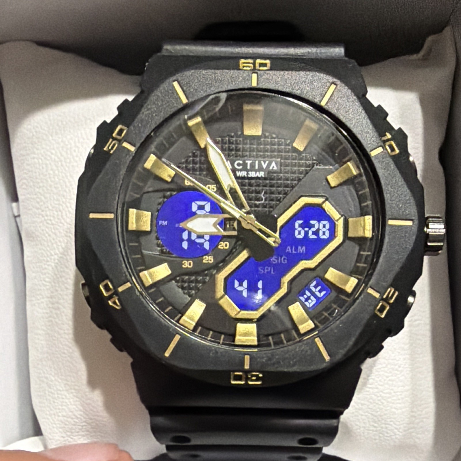 Activa Exon X Invicta Digital Men’s Watch – 48mm. Black (ACW8120-003) NIB