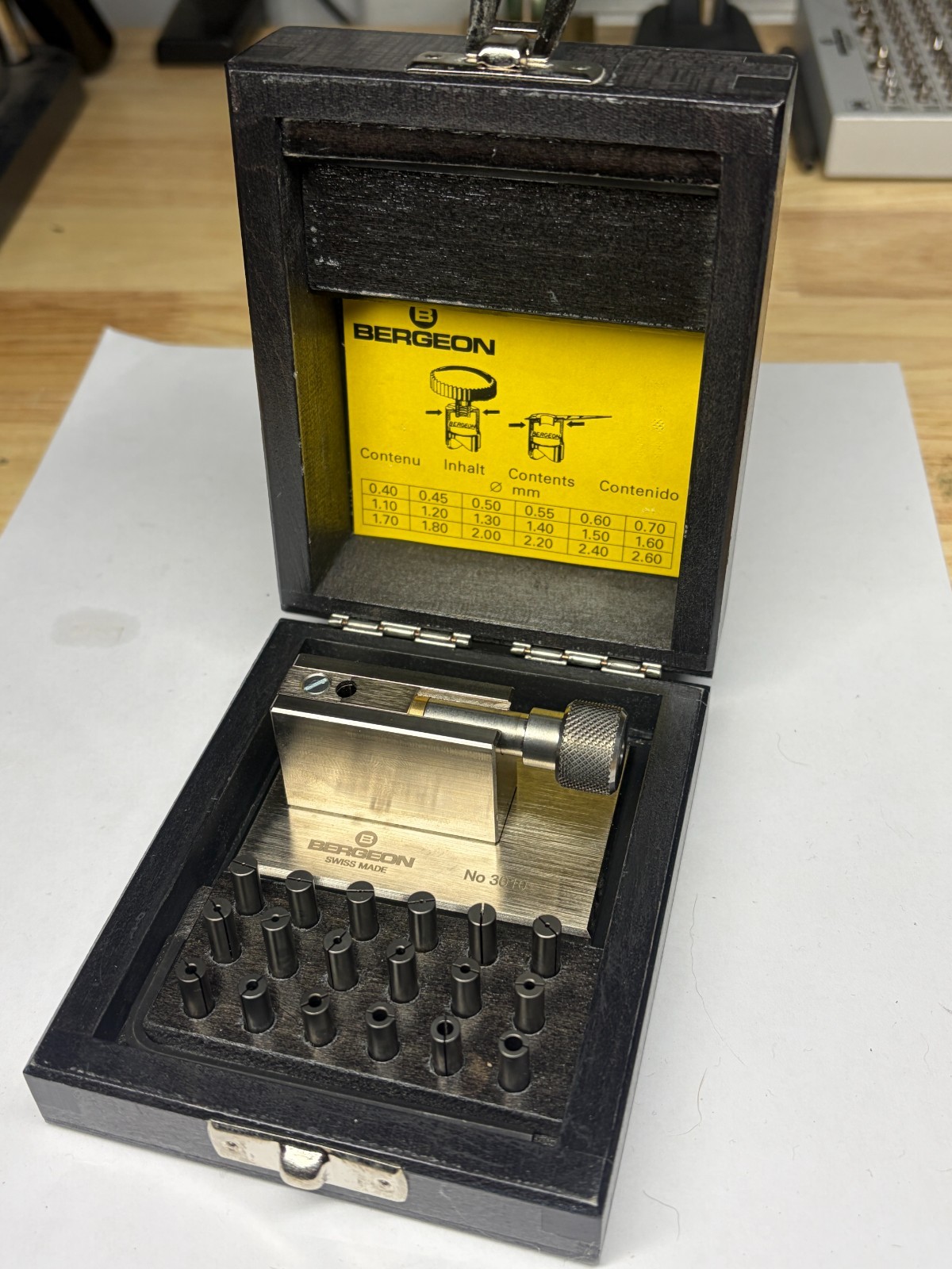 Bergeon Watch Hand / Winding Crown Pipe Tightening Tool 3010 – HH3010
