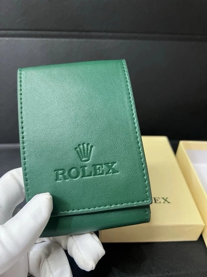 Rolex Case Leather Travel Pouch Service Center Premium Version-Gift For Watch