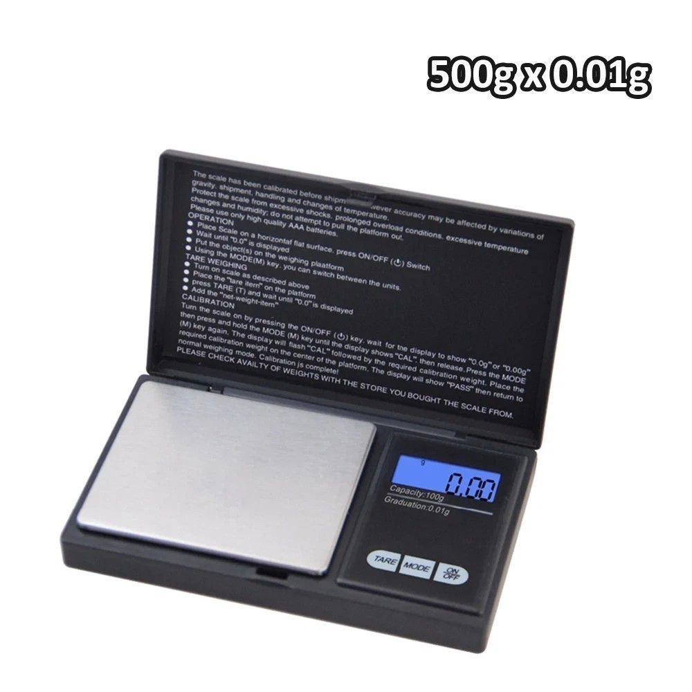 Pocket 500g Digital Jewelry Gold Coin Gram Balance Weight Precise Scale 0.1g