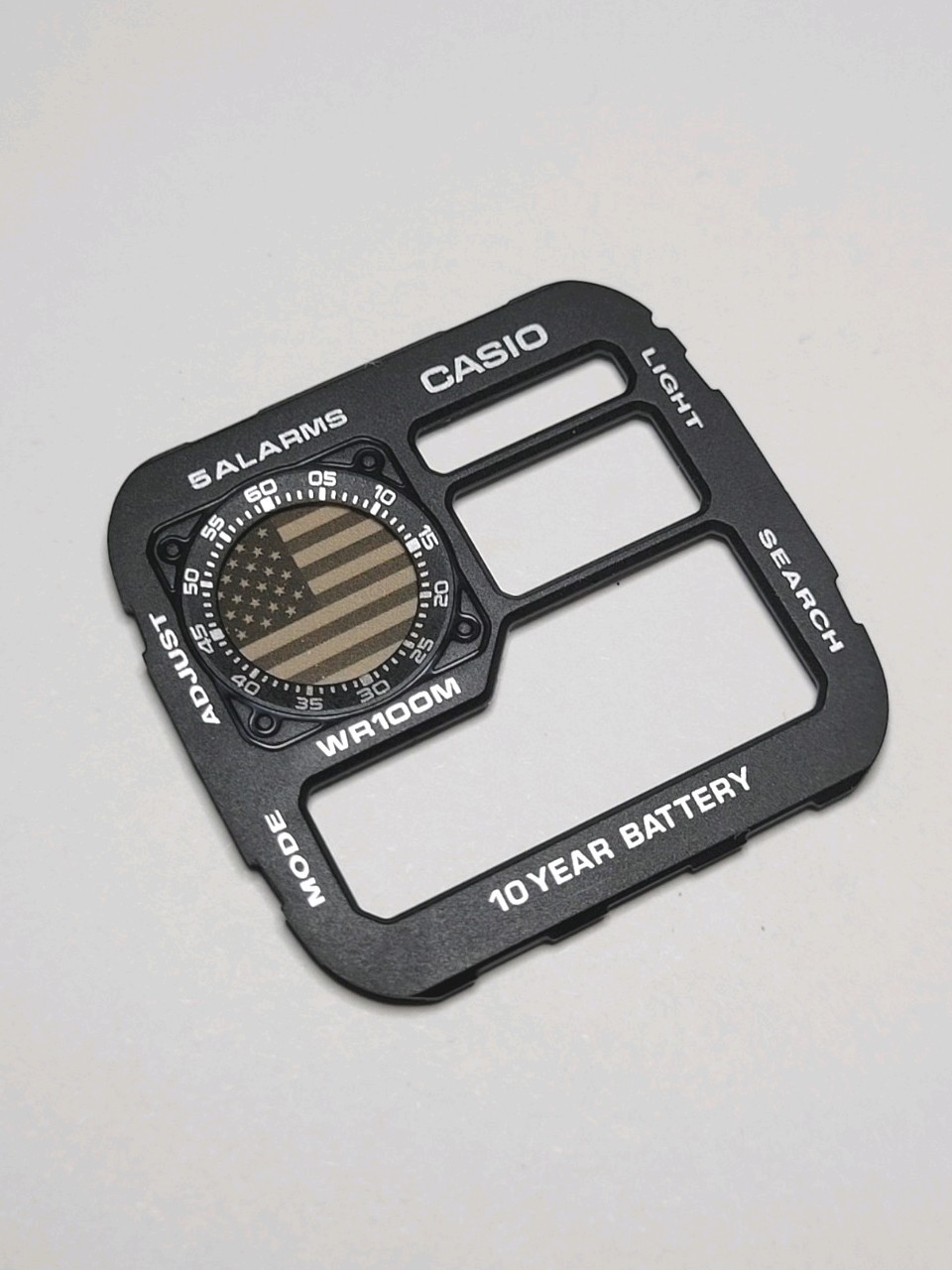 Casio AE-1200 United States “Military Themed” Flag Decal Mod Kit