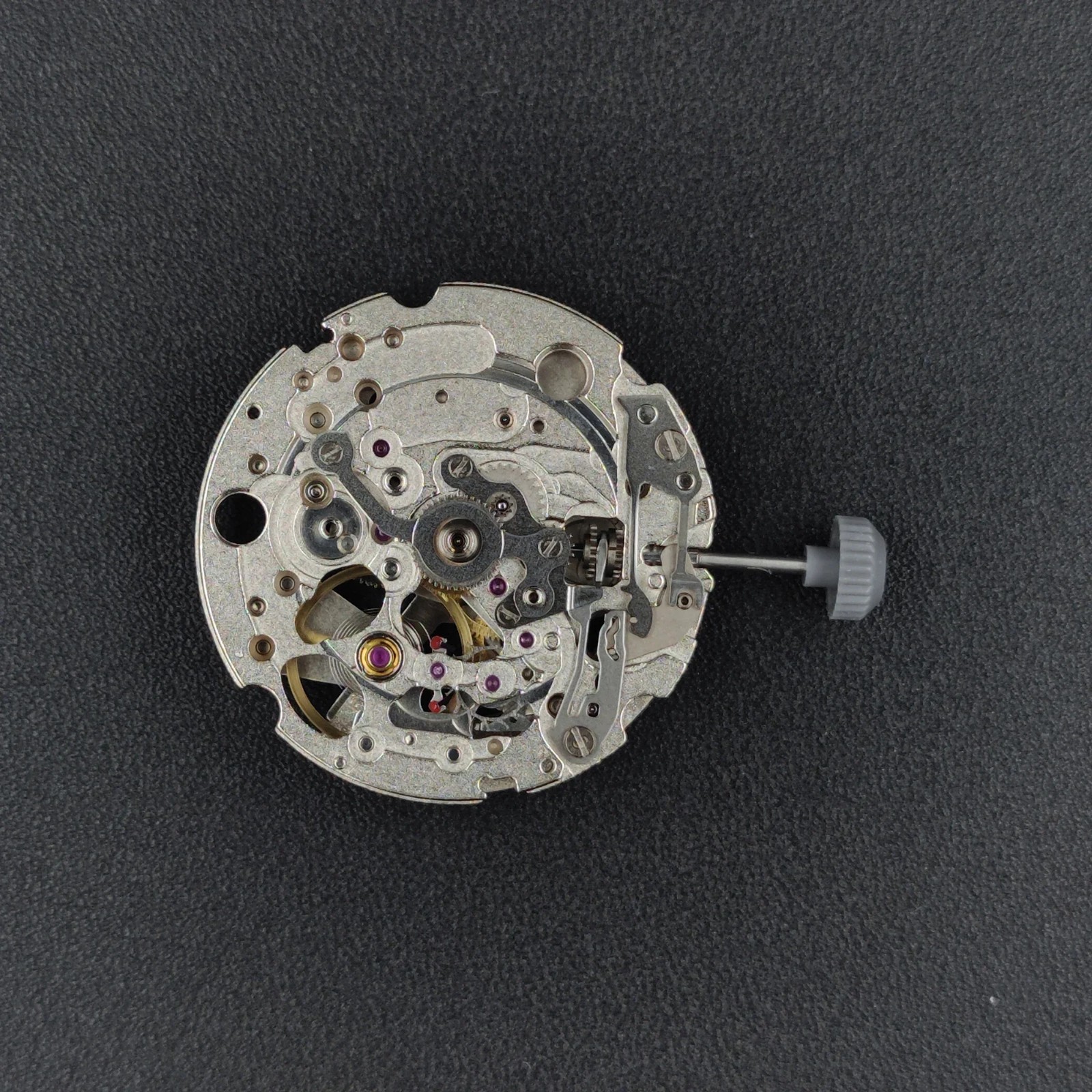Genuine Japan Miyota 82S0 Automatic Movement Skeleton 21 Jewels Gold Silver Stem