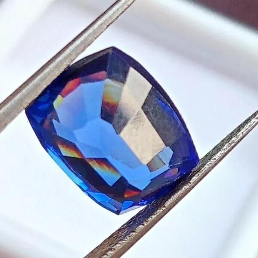 Amazing Blue Sapphire EGL Certified 10-12 Ct Natural Cushion Cut Loose Gemstone