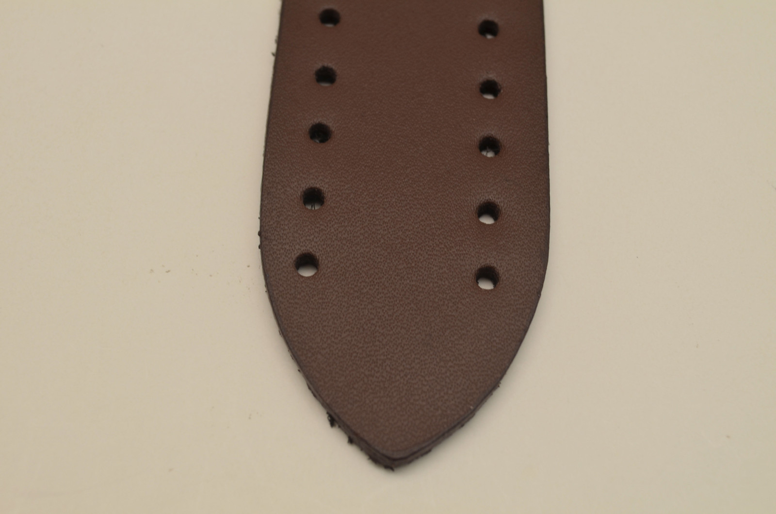 Brown wide Leather Watch Band strap Buckle Punk Rock Skaters cuff Bikers