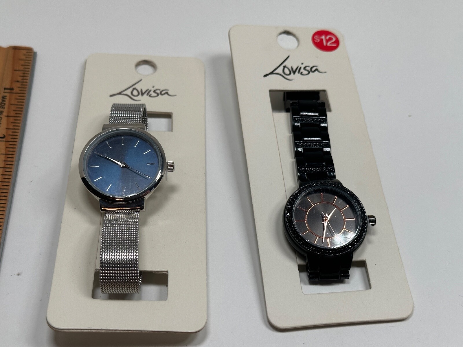 2 Lovisa Watches Male Female Silver Tone Black