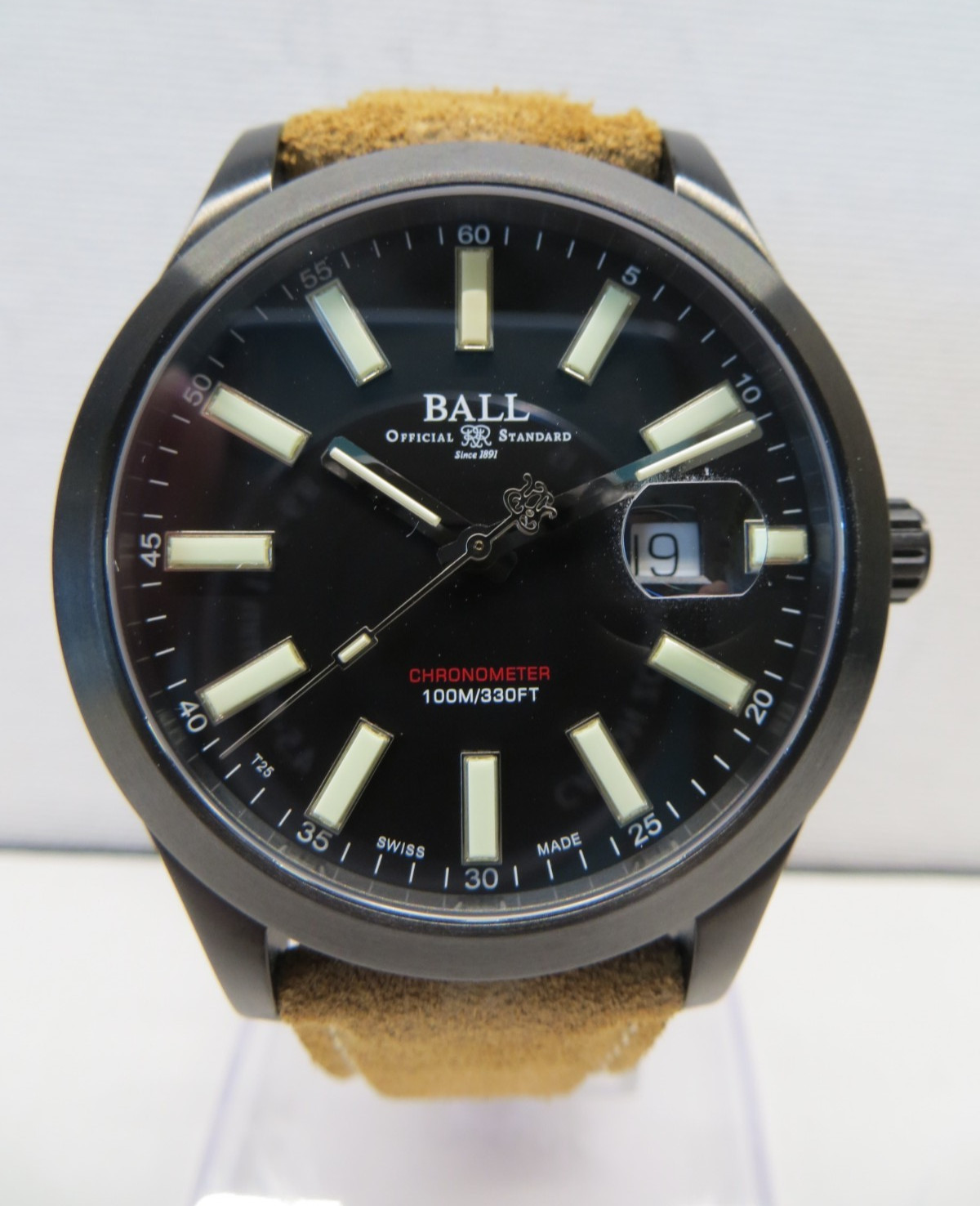 Ball Engineer II Green Berets NM2028C-L4CJ-BK Titanium Automatic Watch B&P XLNT!