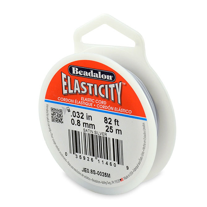 Beadalon Elasticity Elastic Cord for Beading Various Sizes.5mm.8mm 1mm + Colors
