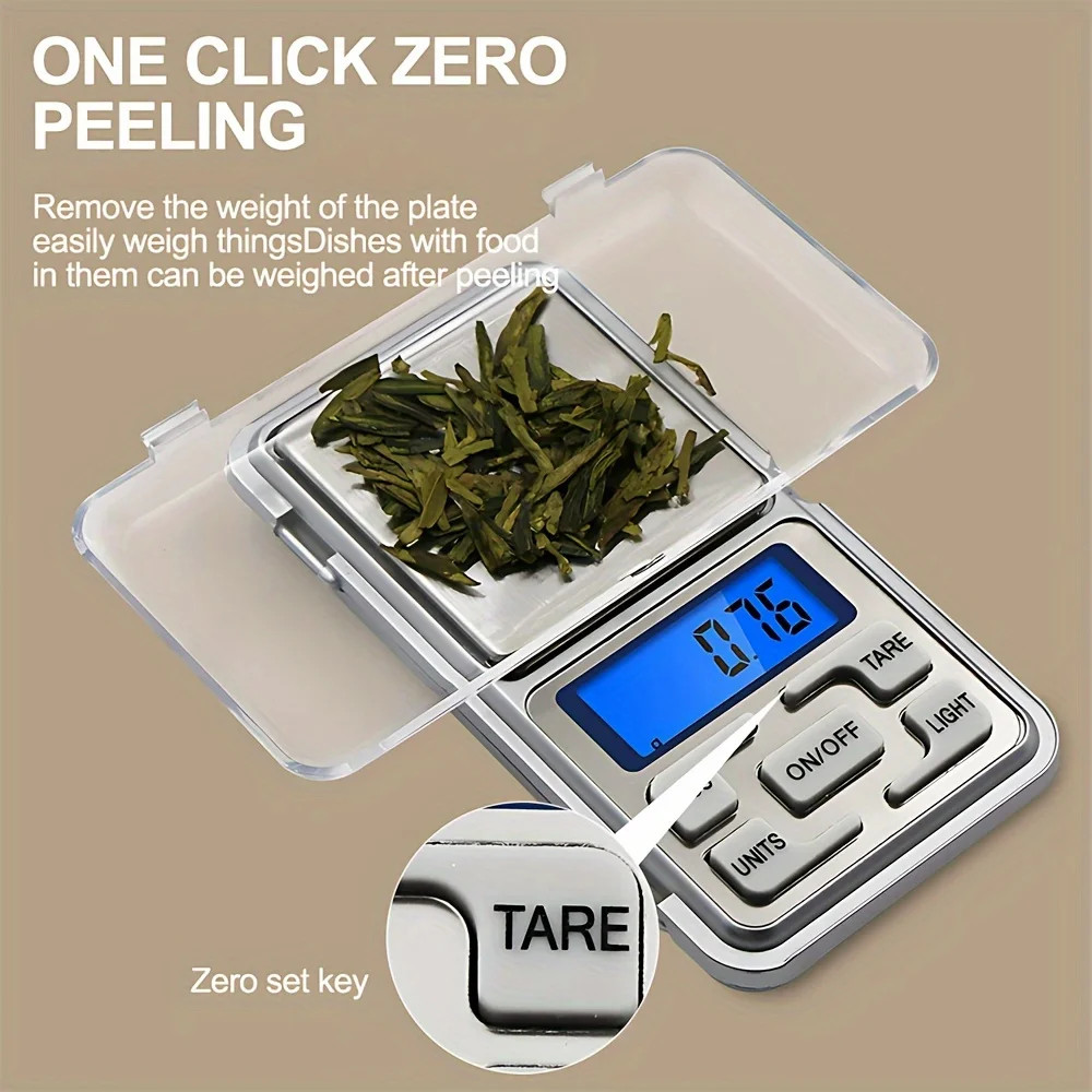 500g x 0.01g Portable Mini Digital Scale Jewelry Pocket Balance Weight Gram LCD
