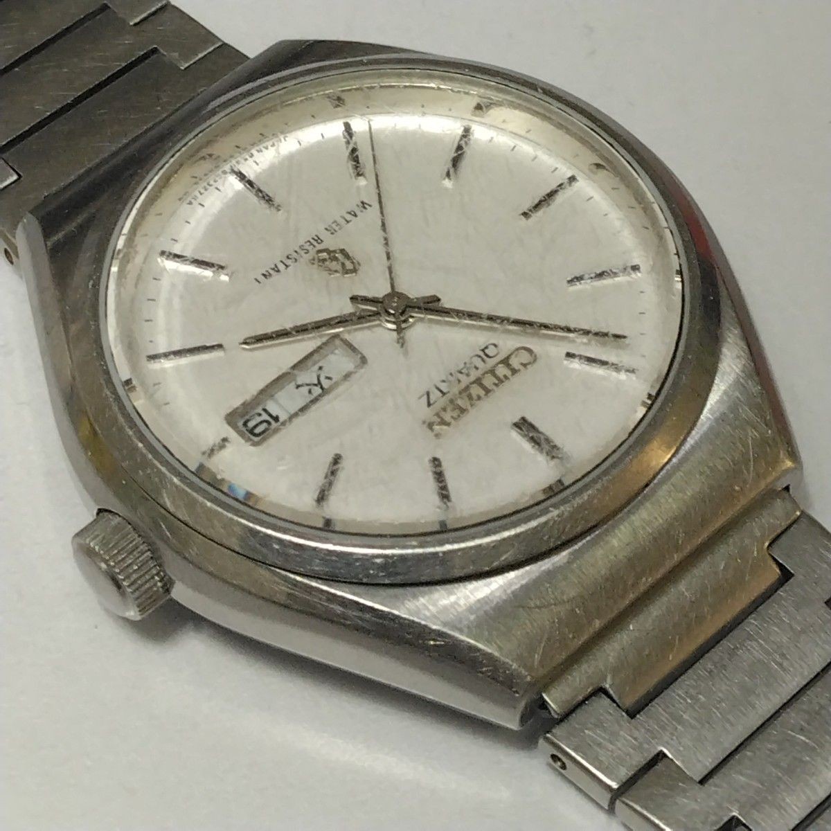 Citizen SR41W Quartz (Battery) Stainless Steel White