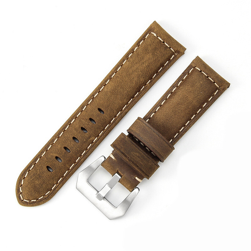Brushed Crazy Horse Leather Watch band Strap18 20 22 24mm for Panerai PAM111 441