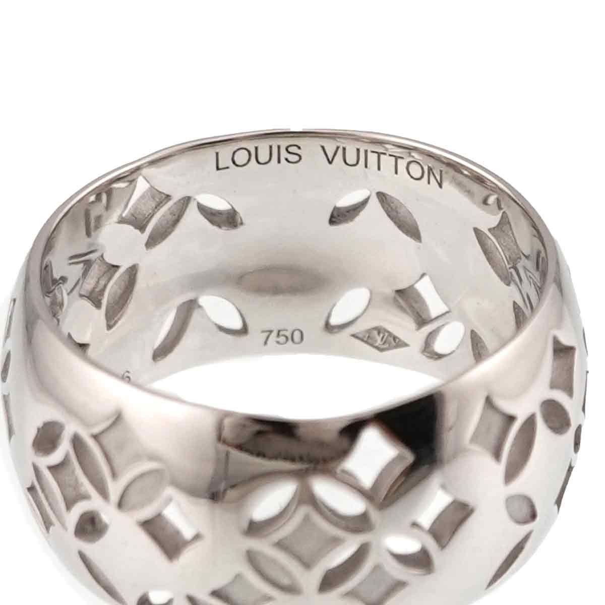 LOUIS VUITTON Petite Bague Galea Ring 18K WG 750 size47 4-4.5(US) 90331774