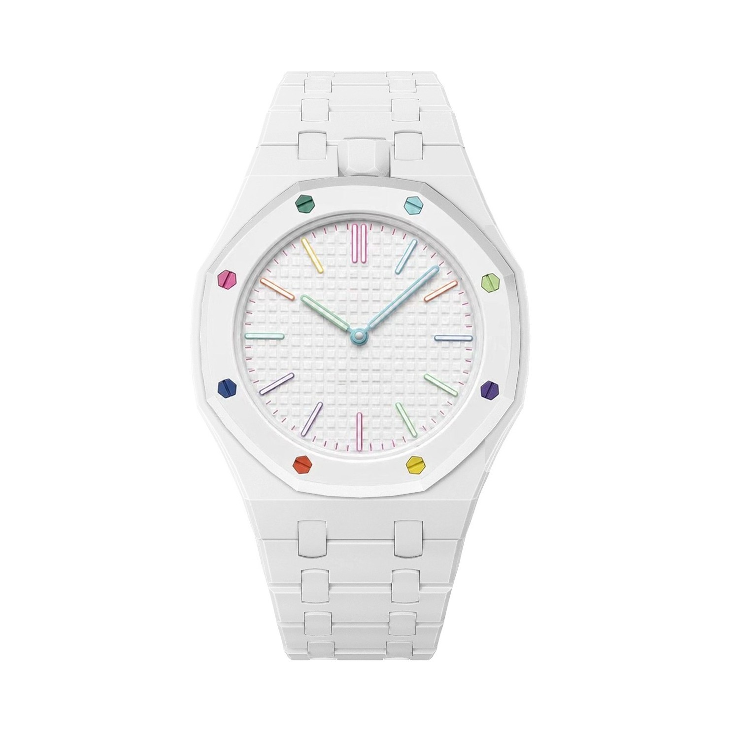 Luxury Bioceramic Case Band Mod Kit For Swatch X AP Royal Pop Watch Pre-Sale