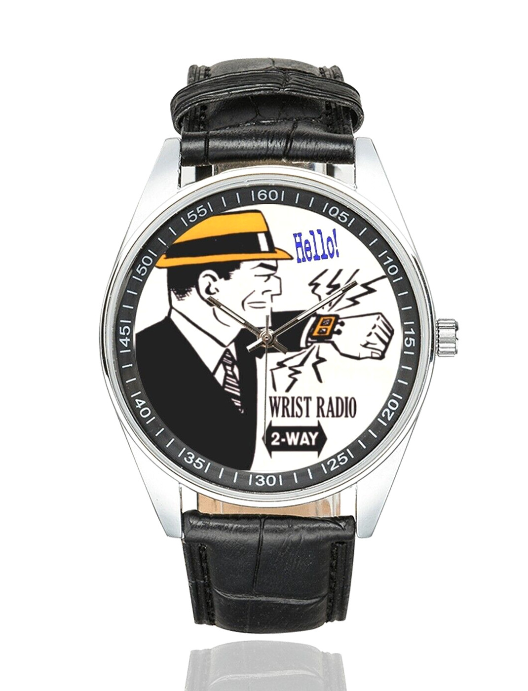 DICK TRACY Wristwatch 12-Hour Dial Vegan Leather Stylish Casual Watch New