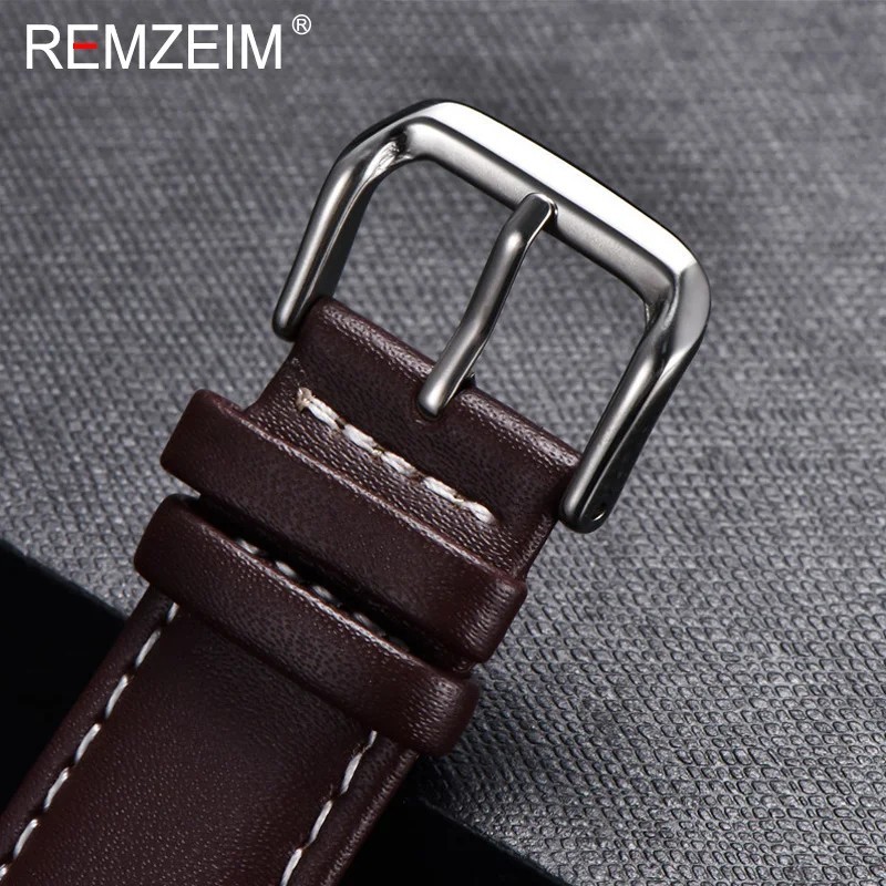 16mm 18mm 20mm 22mm 24mm Genuine Leather Watch Band Strap Bracelet