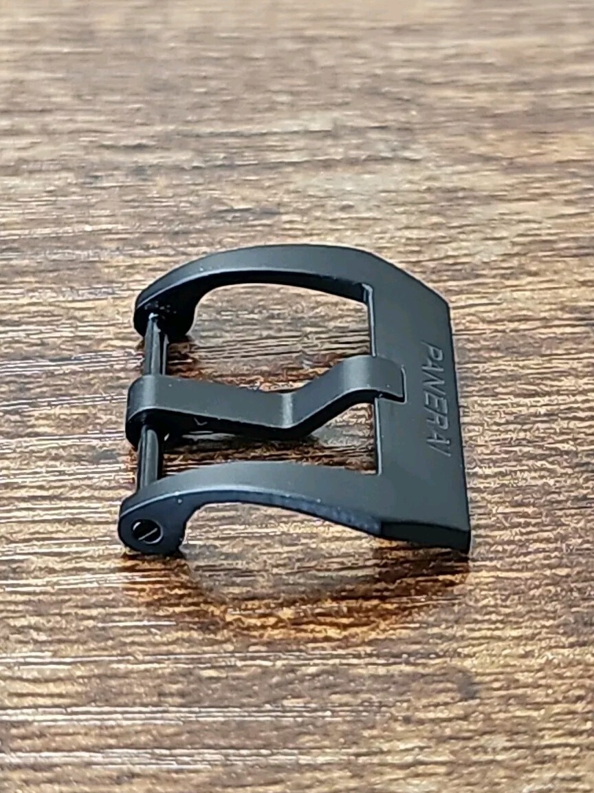 Panerai 22mm OEM PVD Black Titanium Tang Ardillon Buckle 22MM PAV00675 Swiss