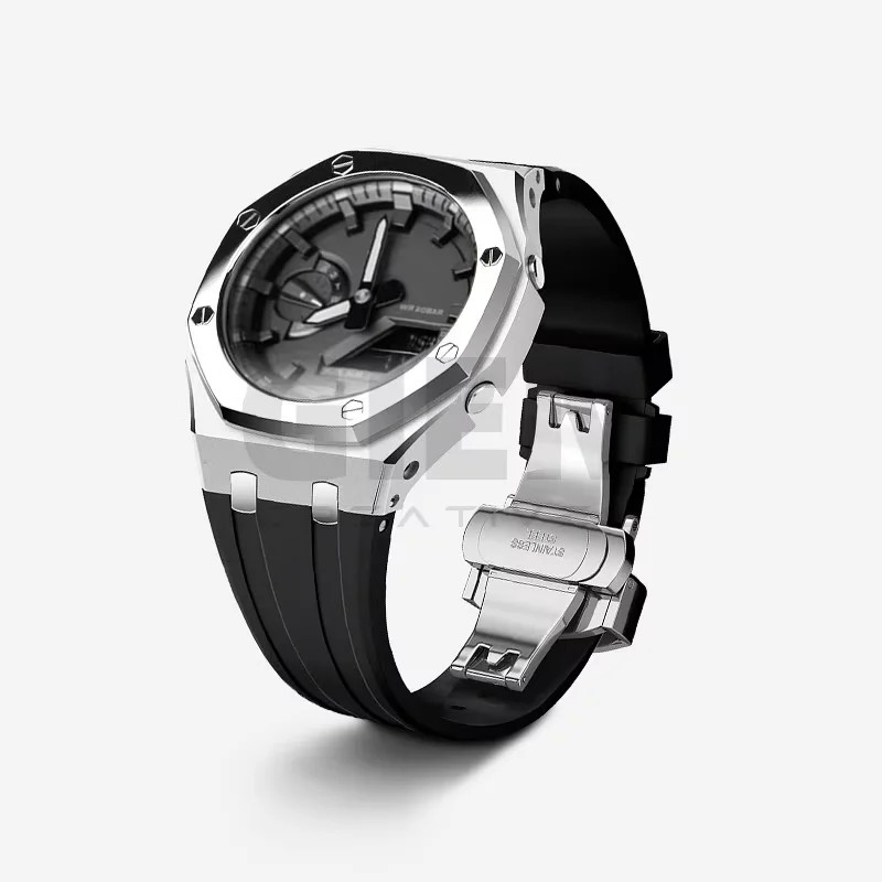 For Casio G-SHOCK Farm Oak GA2100/GA2110 Stainless Steel Case watch Strap Kit