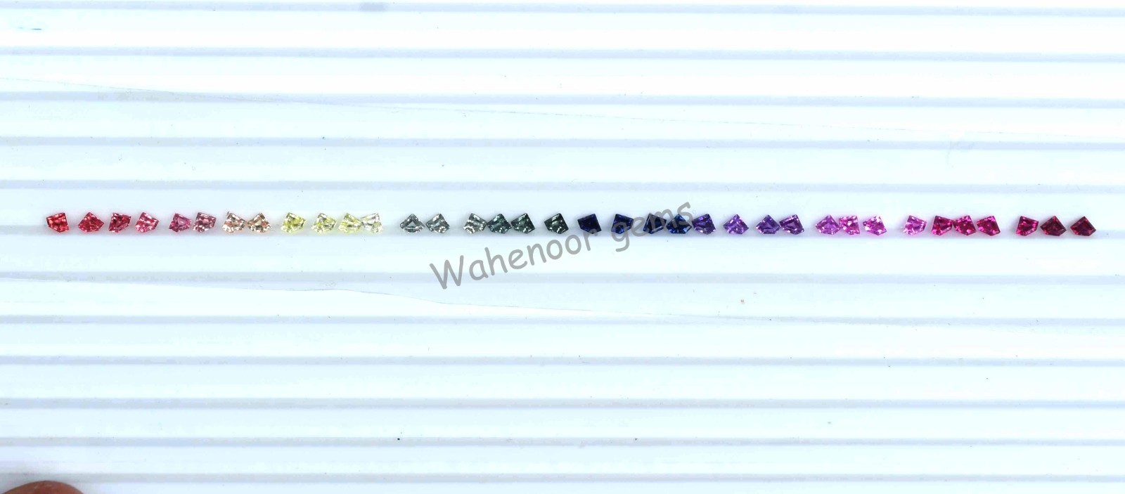 3*4 mm Natural Rainbow Sapphire Fancy Cut 36 pcs Stunning Loose Gemstone