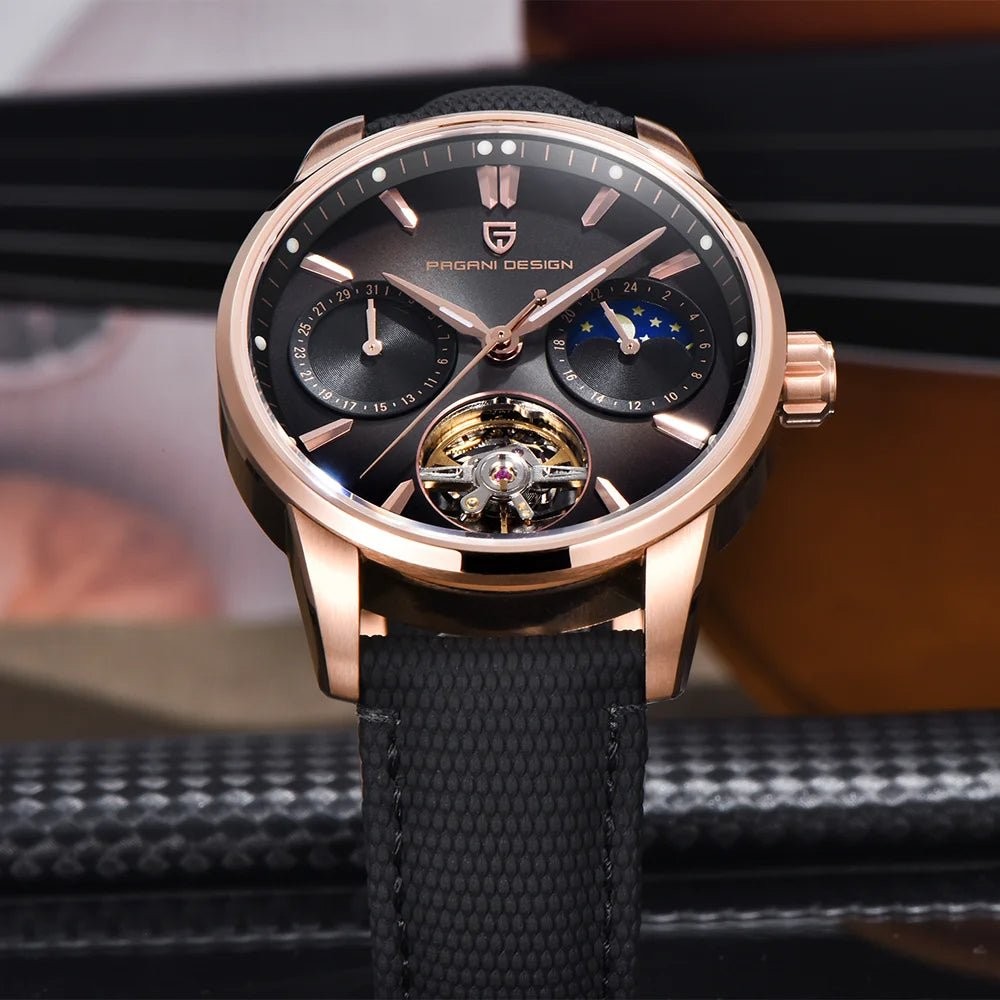 Pagani Design PD-YS021 Silver Black Stainless Steel Automatic Men’s Watch