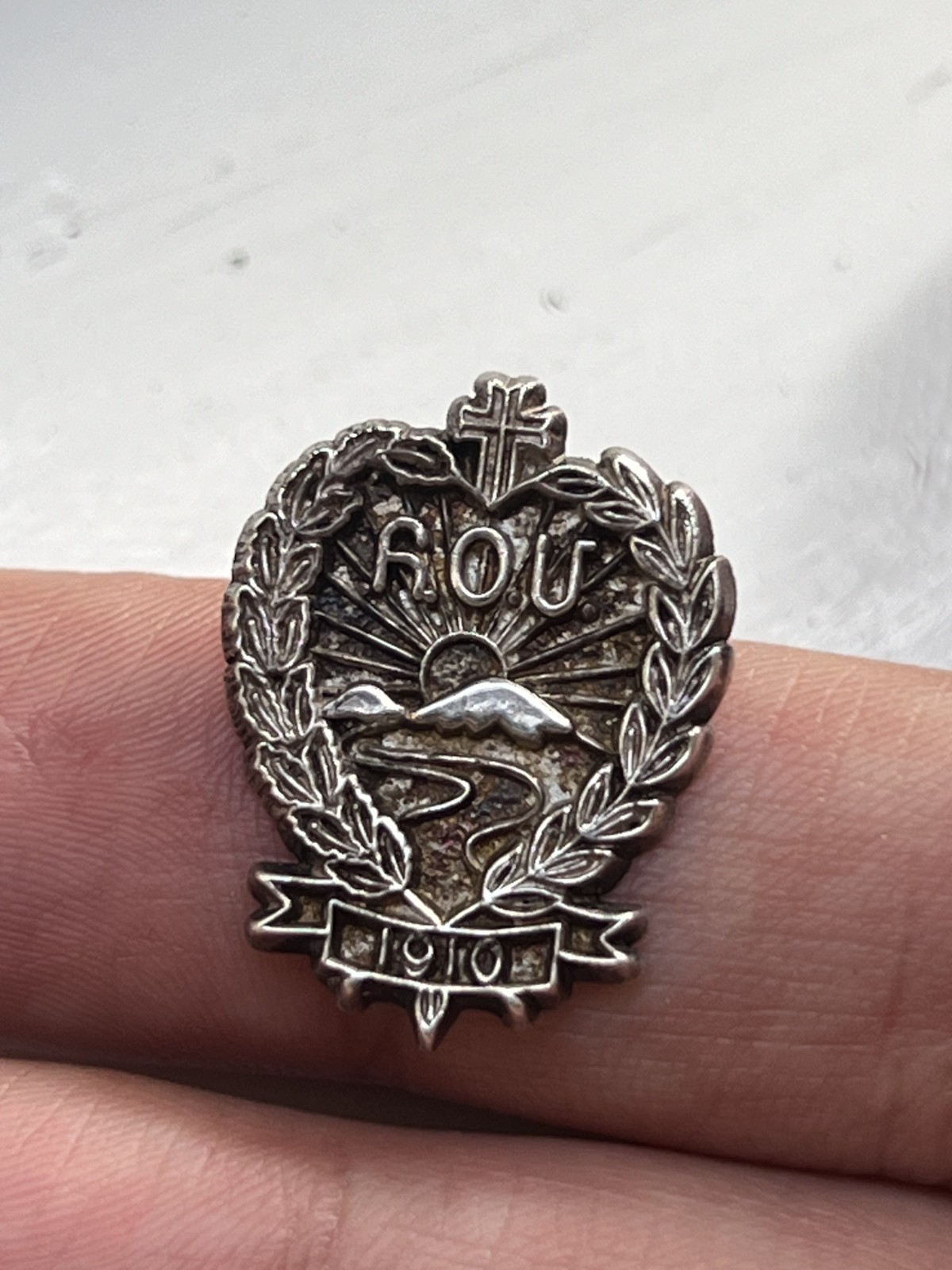 Armenian Relief Society (ARS / ՀՕՄ) Sterling Silver Pin – 2.97 Grams – Rare!
