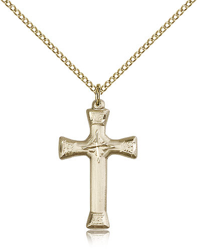 Gold Filled Cross Necklace For Women On 18 Chain – 30 Day Money Back Guarantee