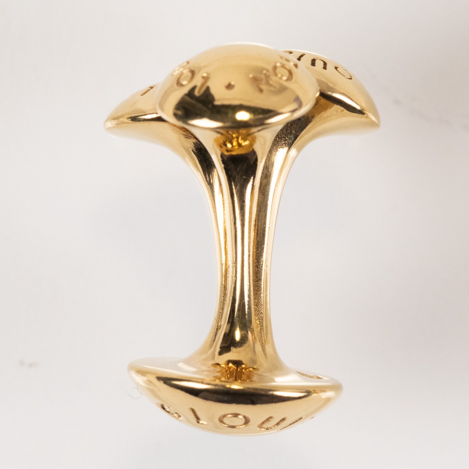 Louis Vuitton Cufflinks M30564 Bouton de Manchette Bouquet Crew Gold Authentic