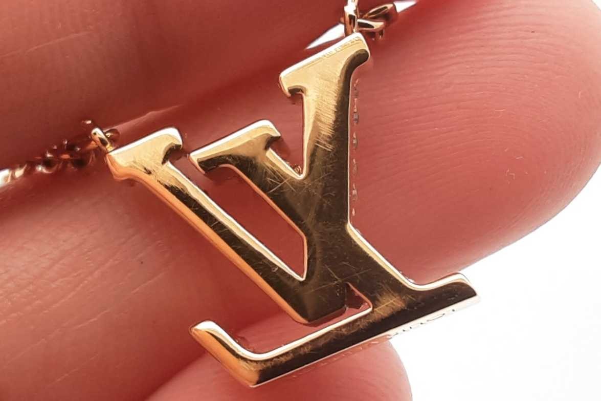 Louis Vuitton Lv Iconic Gold Tone Necklace 6.7 Grams 16-18 Inch Eb0626oxzsa