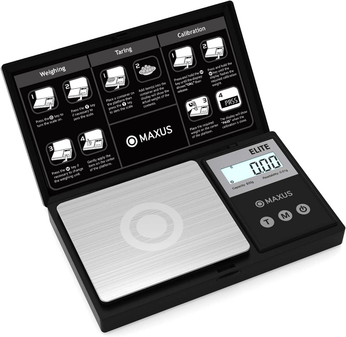 Versatile Mini Digital Scale 500g Capacity with Tare Function & Multiple Units
