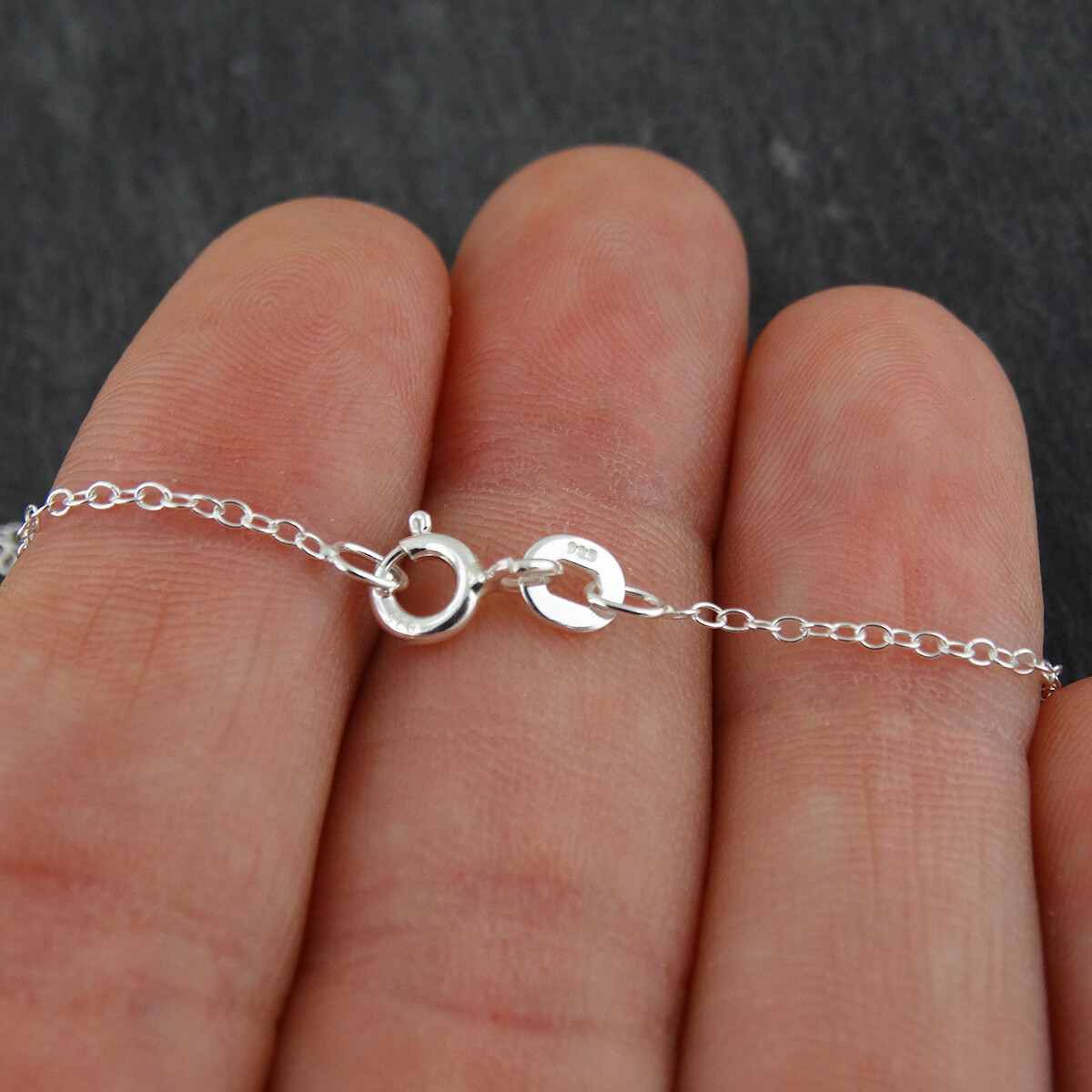 1mm Cable Chain Necklace – 925 Sterling Silver -16″, 18″, 20″ Rolo Dainty Thin