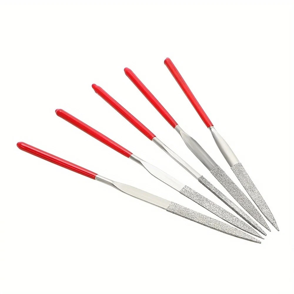 10pc Diamond Needle File Set Titanium Plated Jewelry Glass Stone Metal Tool 140m