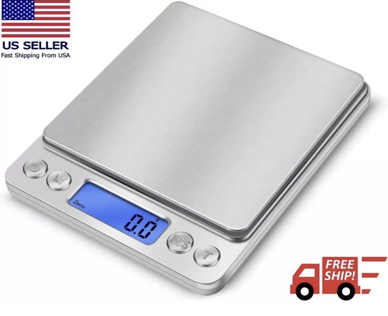 Digital Scale 3000g x 0.1g Jewelry Gold Silver Coin Gram Pocket Size Herb Grain
