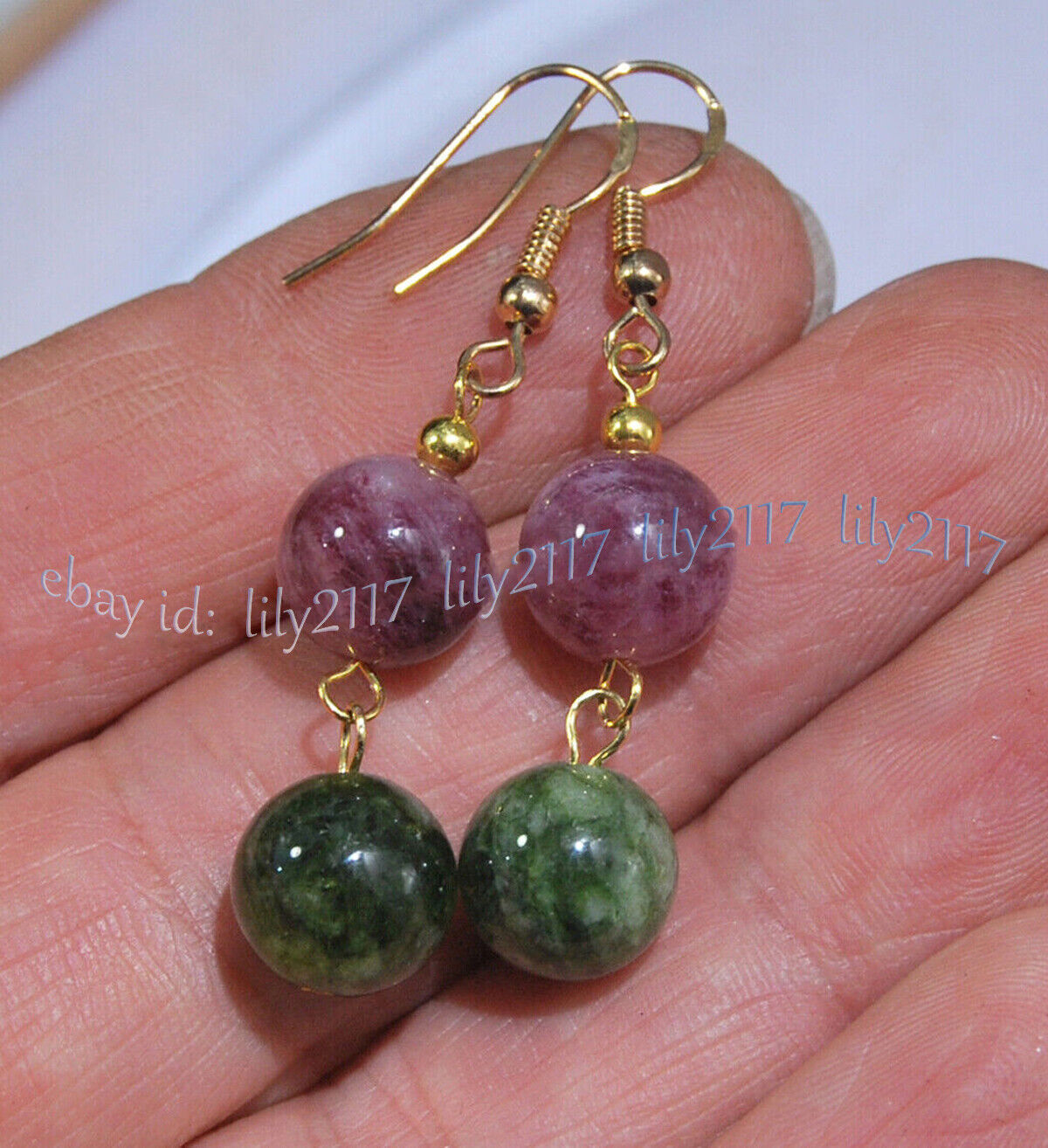 Natural Multicolor Tourmaline Round Gemstone Beads Necklace Bracelet Earring Set