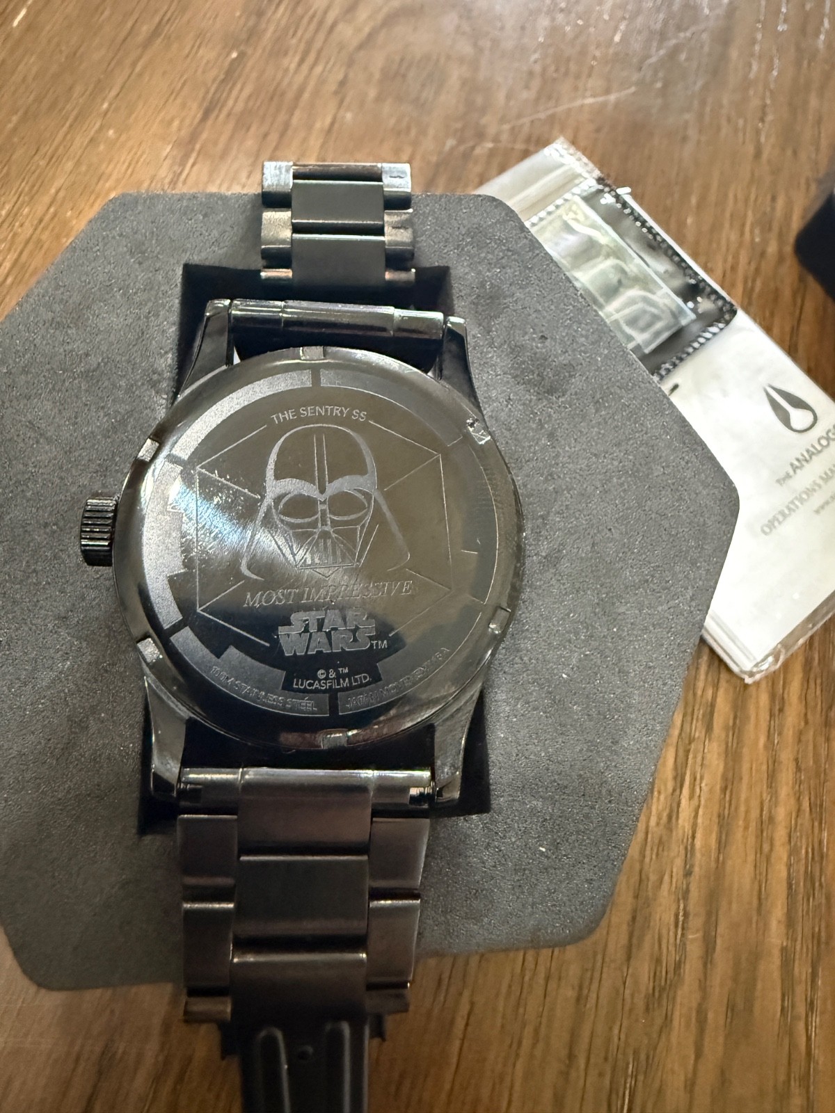 Nixon Sentry SS Star Wars Darth Vader Black Watch w/ Box, Manual & Extra Links