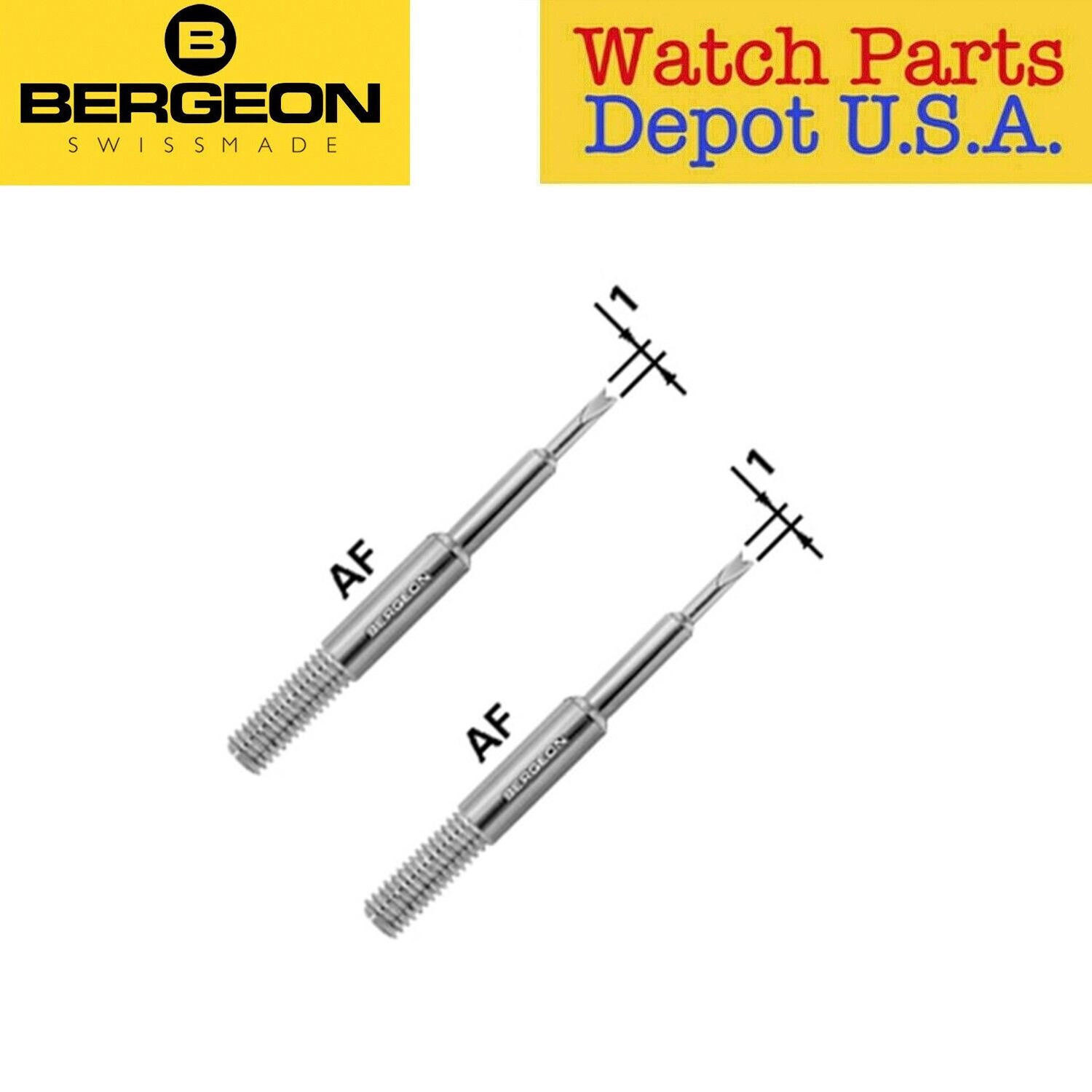 Bergeon 6767-AF – Replacement FINE FORKED point tip for 6767-F Tool (Pack of 2)