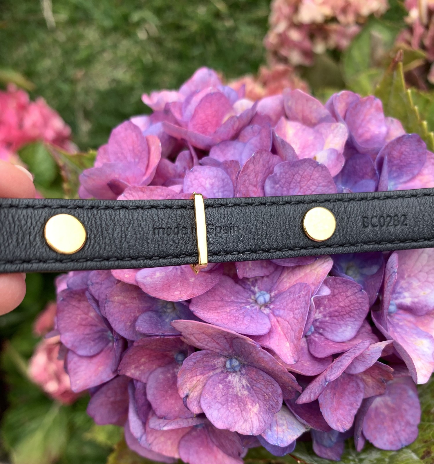 Louis Vuitton Monogram Blooming Leather Bracelet Gold Flower