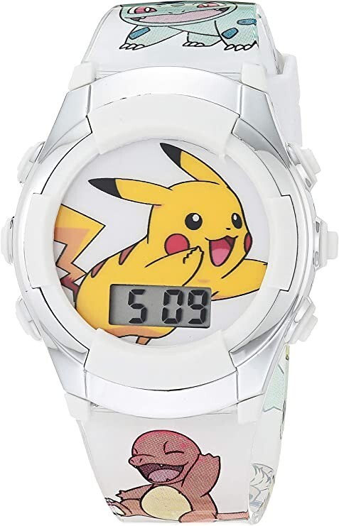 Accutime Kids Pokemon/Sonic Digital LCD Quartz Watch for Toddlers, Boys, Girls