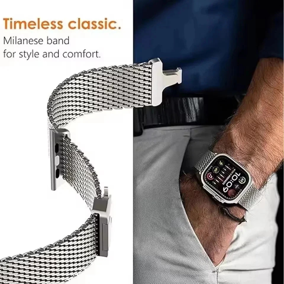 Milanese Loop Strap for Apple Watch Series 11 10 9 8 7 6 SE 3 Ultra 3 Metal Band
