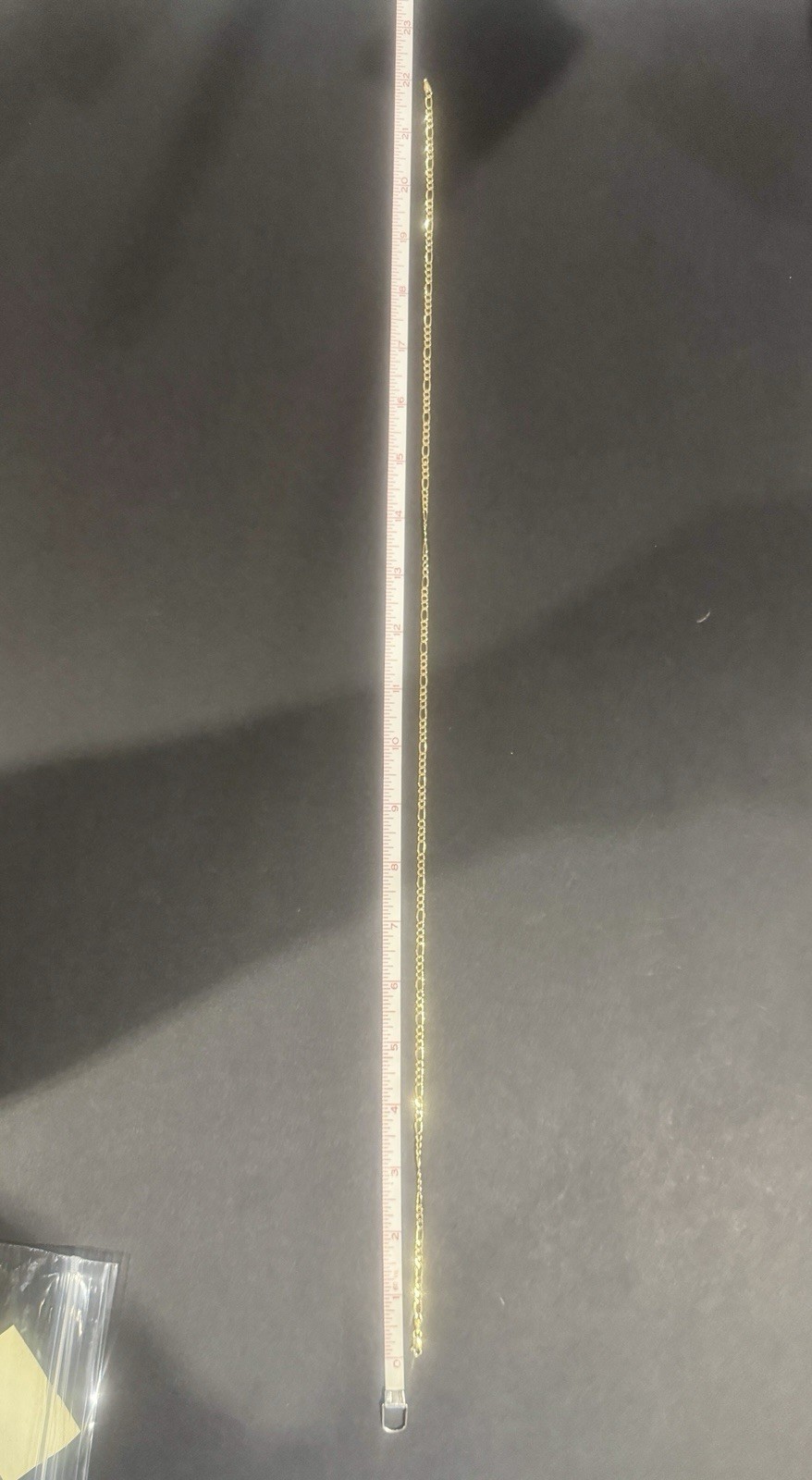Solid 14K Yellow Gold Figaro Chain Necklace 20″ Long 4.15g Genuine Mens