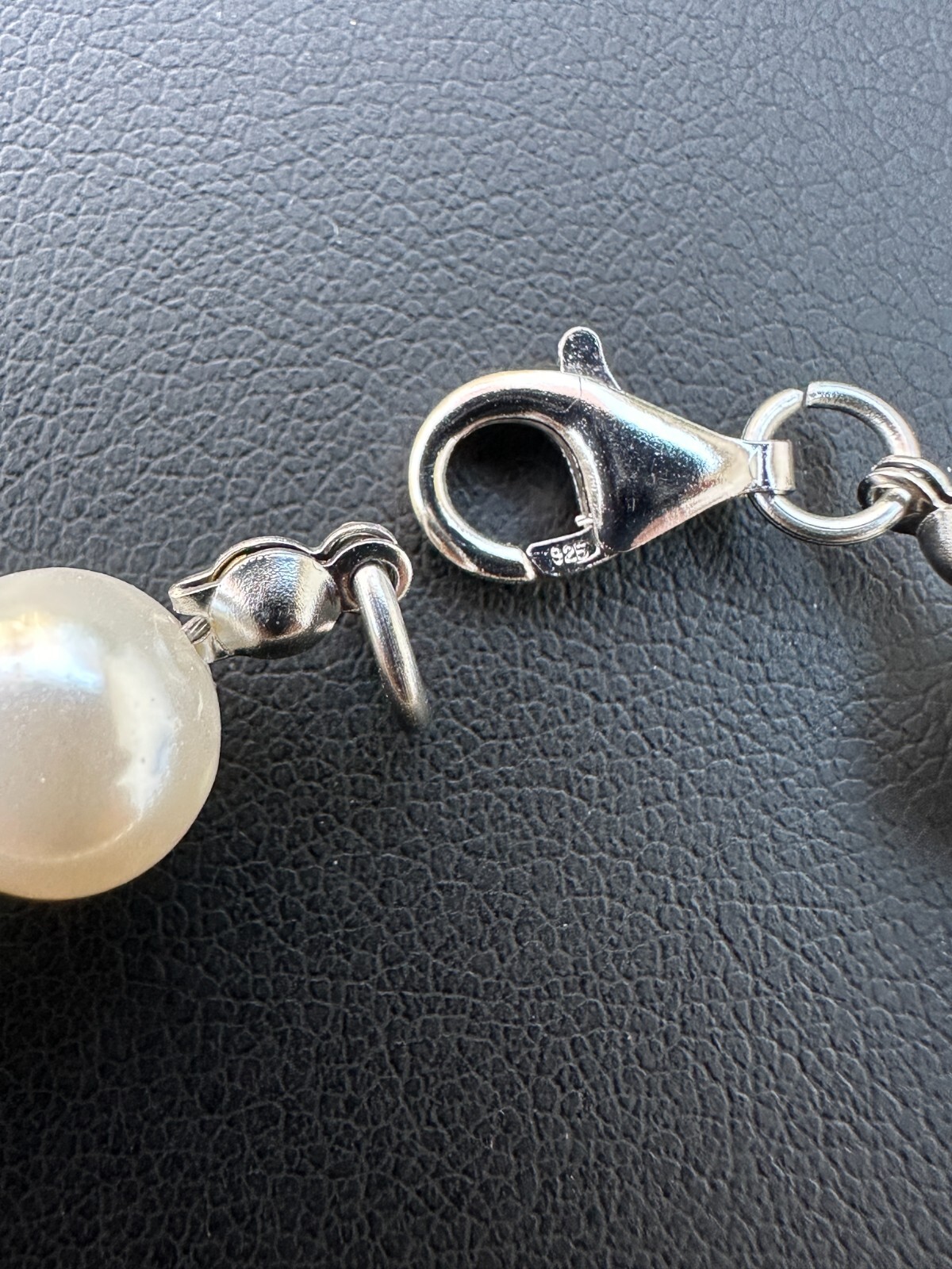 Cultured Pearl Necklace W. Real 925 Silver Clasp For Men Women 4-10mm All Length
