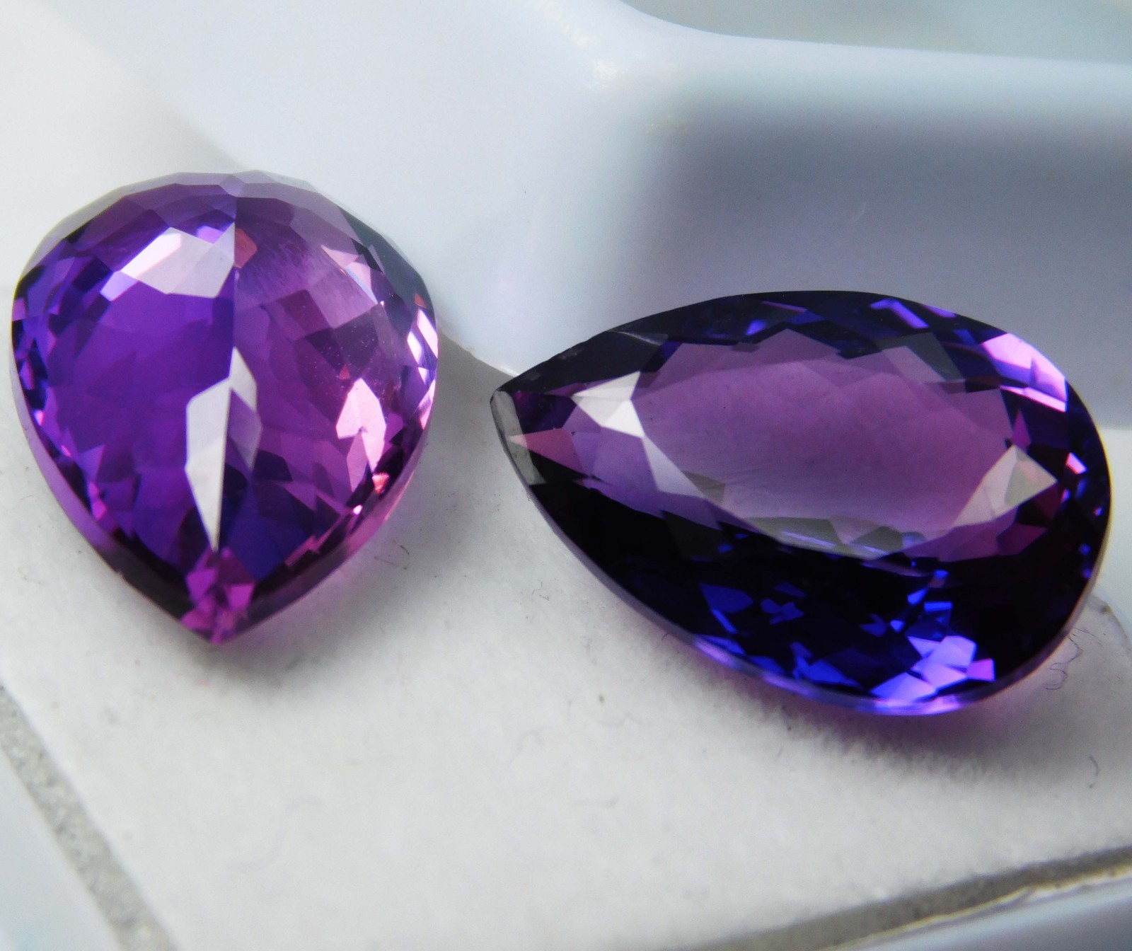 Extremely Rare Natural 15.85 Ct Purple Tanzanite Pear Cut CERTIFIED Loose Gem
