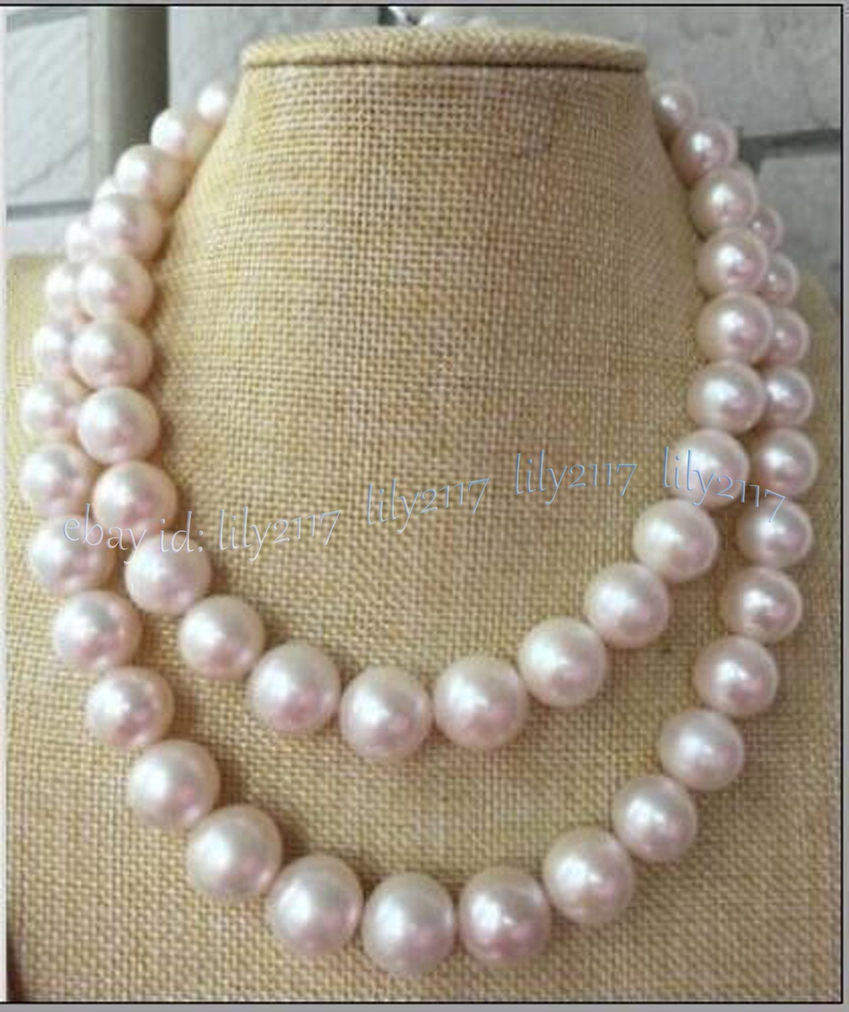 Huge 12-14mm Genuine Natural Round South Sea White Pearl Necklace 14-36 inches