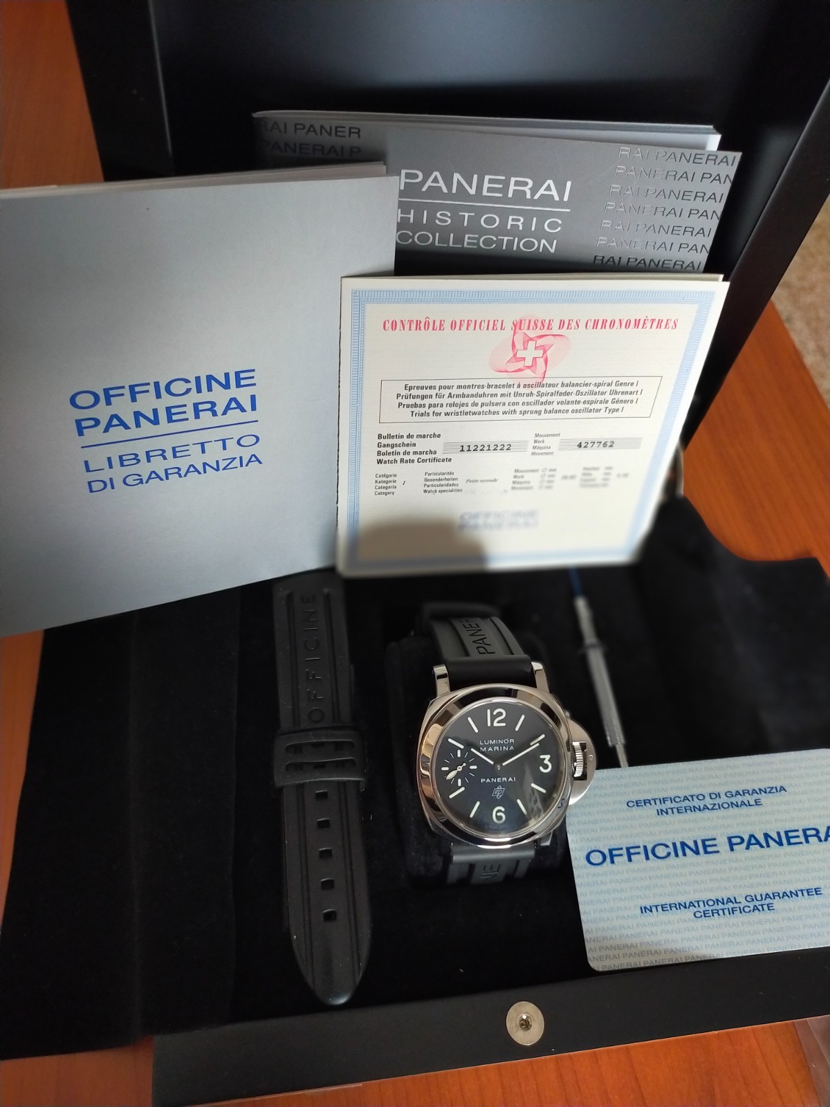 Officine Panerai Pam 00005 Luminor Marina LOGO Full Set!!