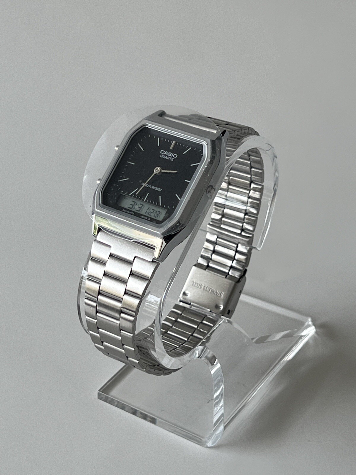 without tags Casio Collection Unisex Adult Black Dial Analog Digital Wa G2U