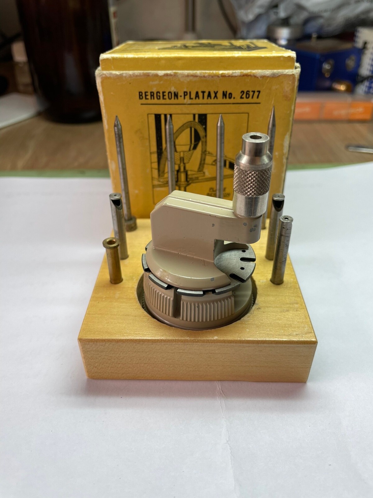 Bergeon Platax 2677 Balance Staff Insetting Removing Tool Set Vintage Swiss