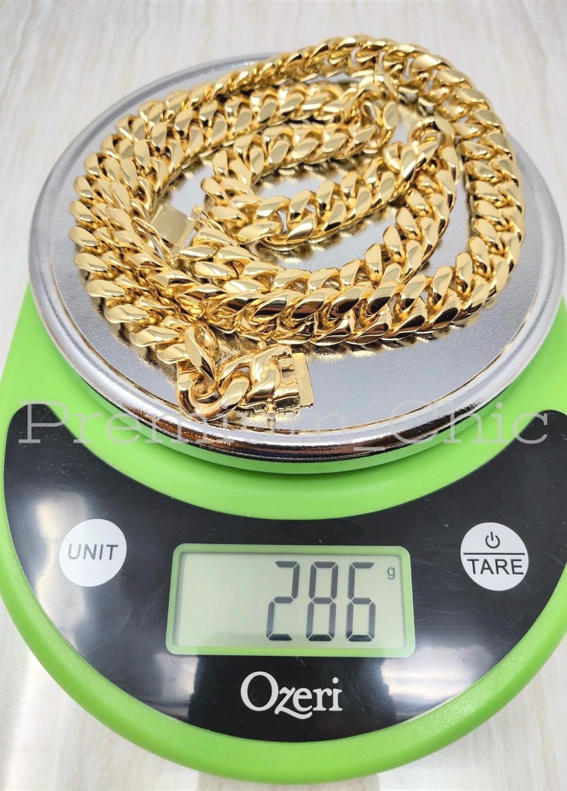 Mens Miami Cuban Link Chain HEAVY 14k 18K Gold Plated Stainless Steel Hip Hop
