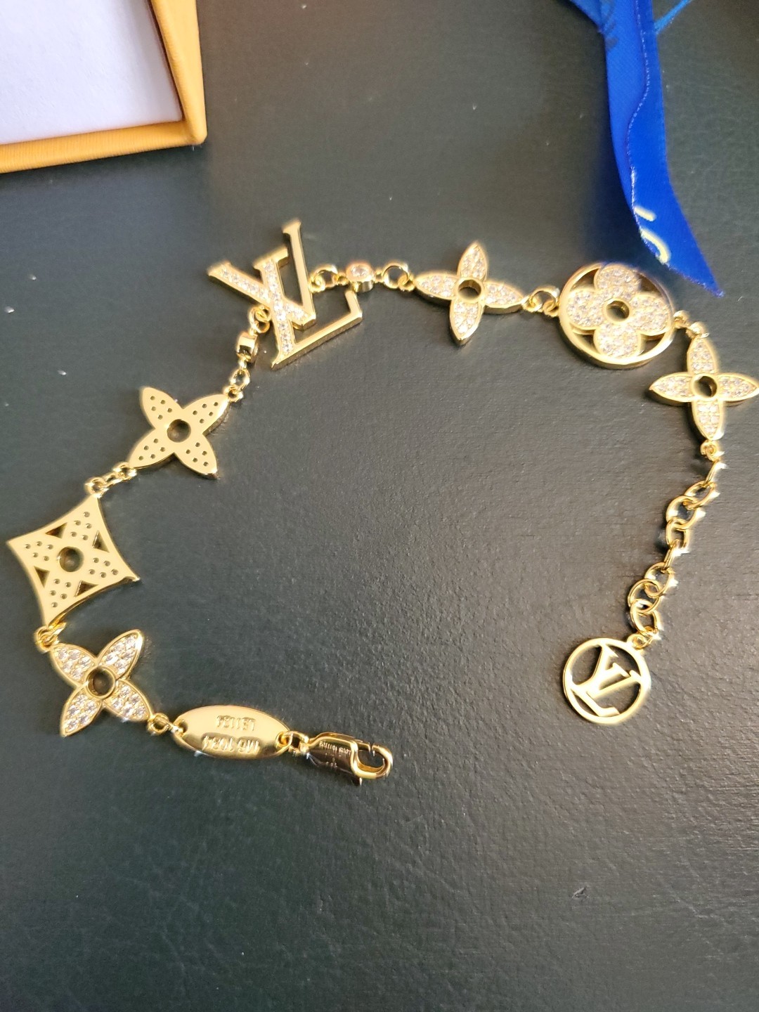 LOUIS VUITTON Bracelet Monogram Colorful Charm Goregeous