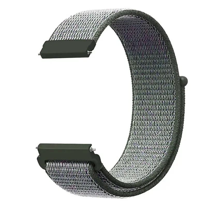 20mm 22mm Woven Nylon Sport Loop Watch Band Strap W/ Quick Release Spring Pins