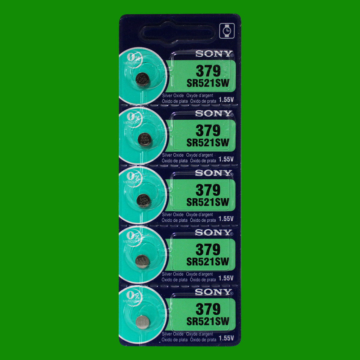 Sony 379 SR521SW Watch Battery – 5Pc